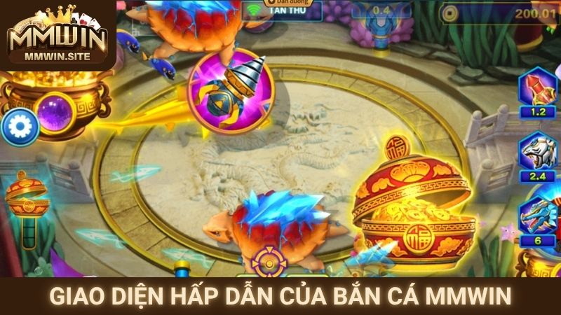 Giao diện hấp dẫn của bắn cá MMWIN