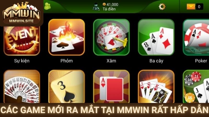 Các game mới ra mắt tại MMWIN rất hấp dẫn