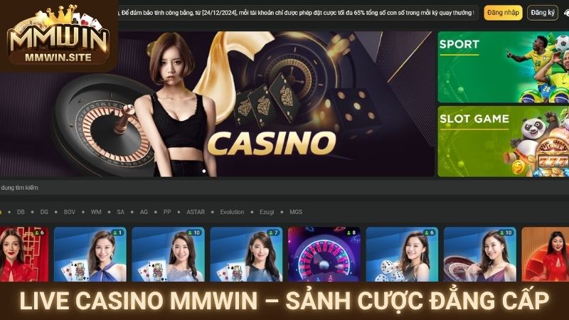 Live casino MMWIN – Sảnh cược đẳng cấp