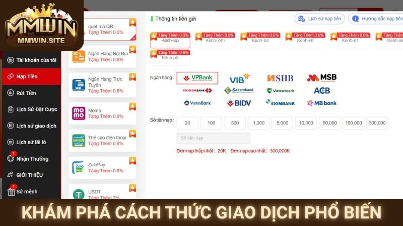 Khám phá cách thức giao dịch phổ biến