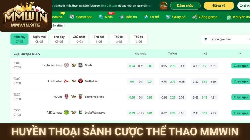 Huyền thoại sảnh cược thể thao MMWIN