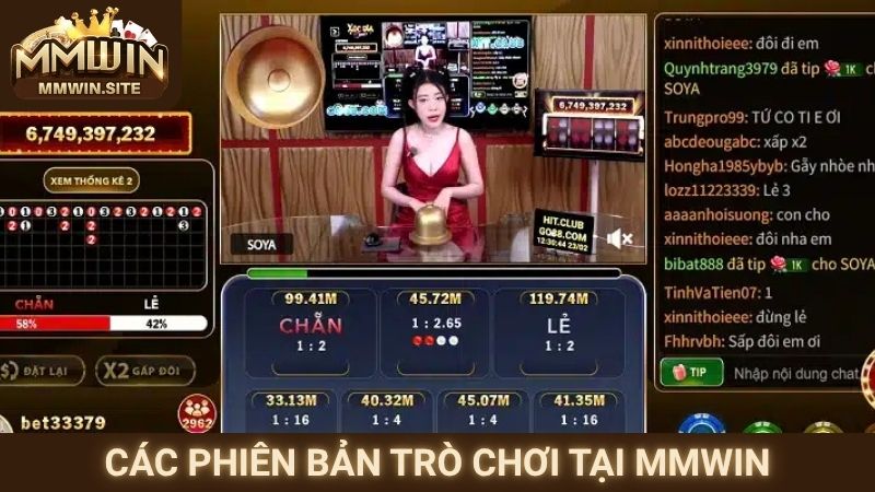 Xóc Đĩa – Sân Chơi Hiện Đại Đỉnh Cao Mang Đậm Bản Sắc Việt 2 Các phiên bản trò chơi tại MMWIN